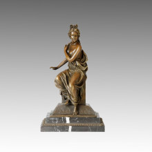 Figura clássica Estátua Escultura Nude Senhora Bronze TPE-004